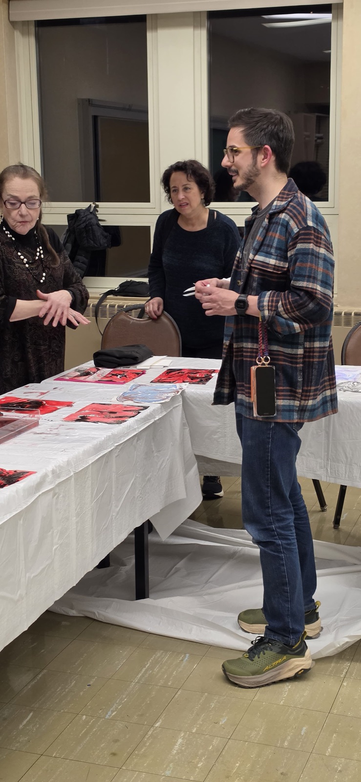 Temple Emanuel Ebru workshop